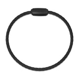 Rope Bracelet Matt Black Wire & Clasp