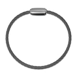Rope Bracelet Matt Graphite Wire & Clasp