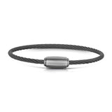 Rope Bracelet Matt Graphite Wire & Clasp