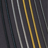 Rope Bracelet Matt Black Wire & Satin Black Clasp