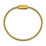 Rope Bracelet Gold Wire & Satin Gold Clasp