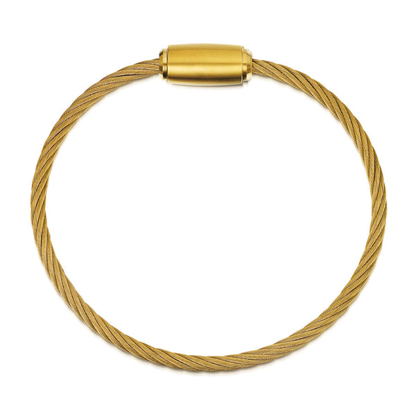 Rope Bracelet Satin Gold Wire & Clasp